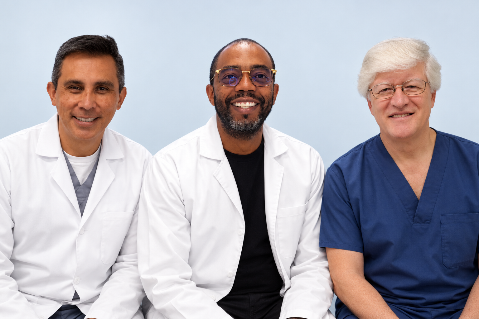 Dr. Diego Sierra, Dr. Edgar Garcés, Dr. Tito Gómez